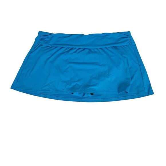 Lands End Womens Swim Skirt with Built in Brief size 8 Blue - Picture 2 of 7